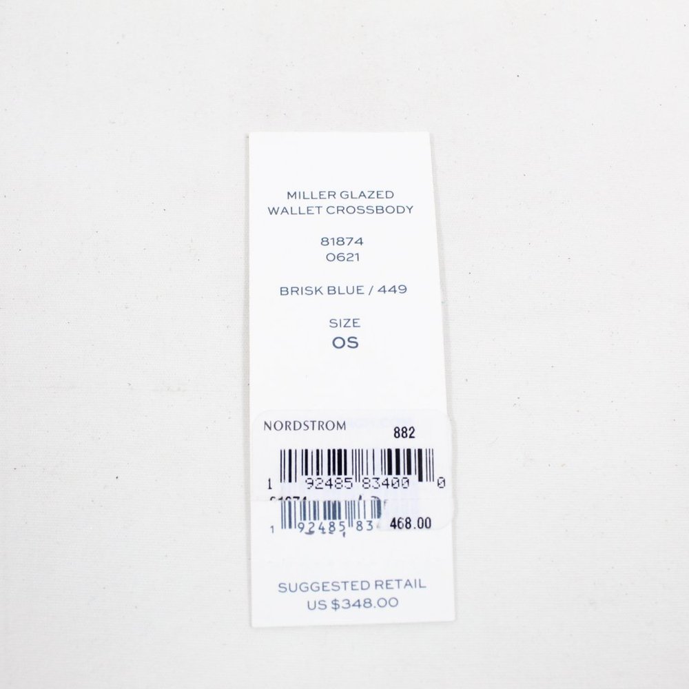 Tory Burch Miller Glazed Crossbody Wallet - Brisk Blue - Picture 9 of 10